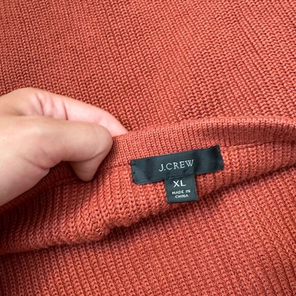 J.Crew Rust Halter Knit Top Sz XL - Picture 3 of 3